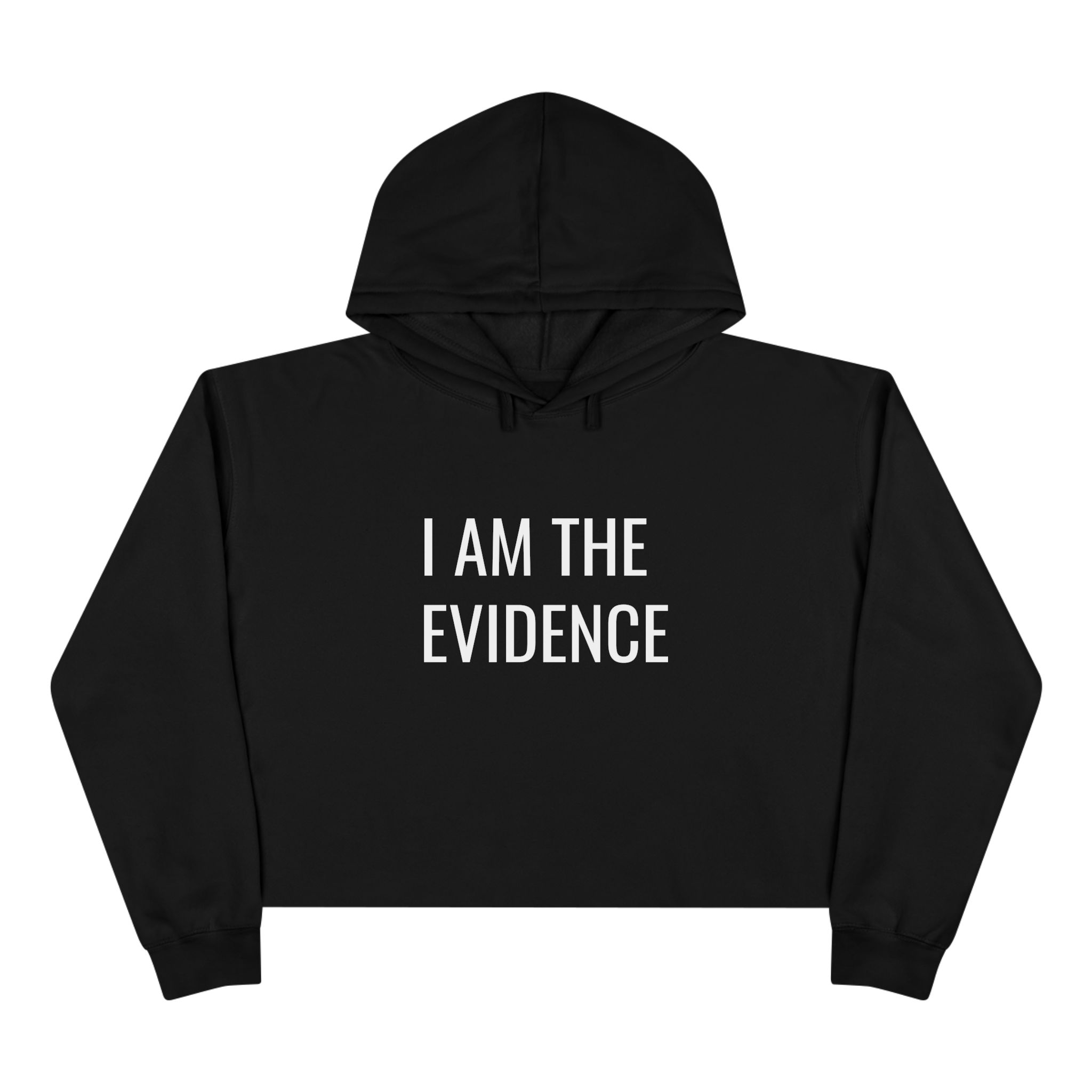 I Am The Evidence - Women's Cropped Hoodie - Image 3