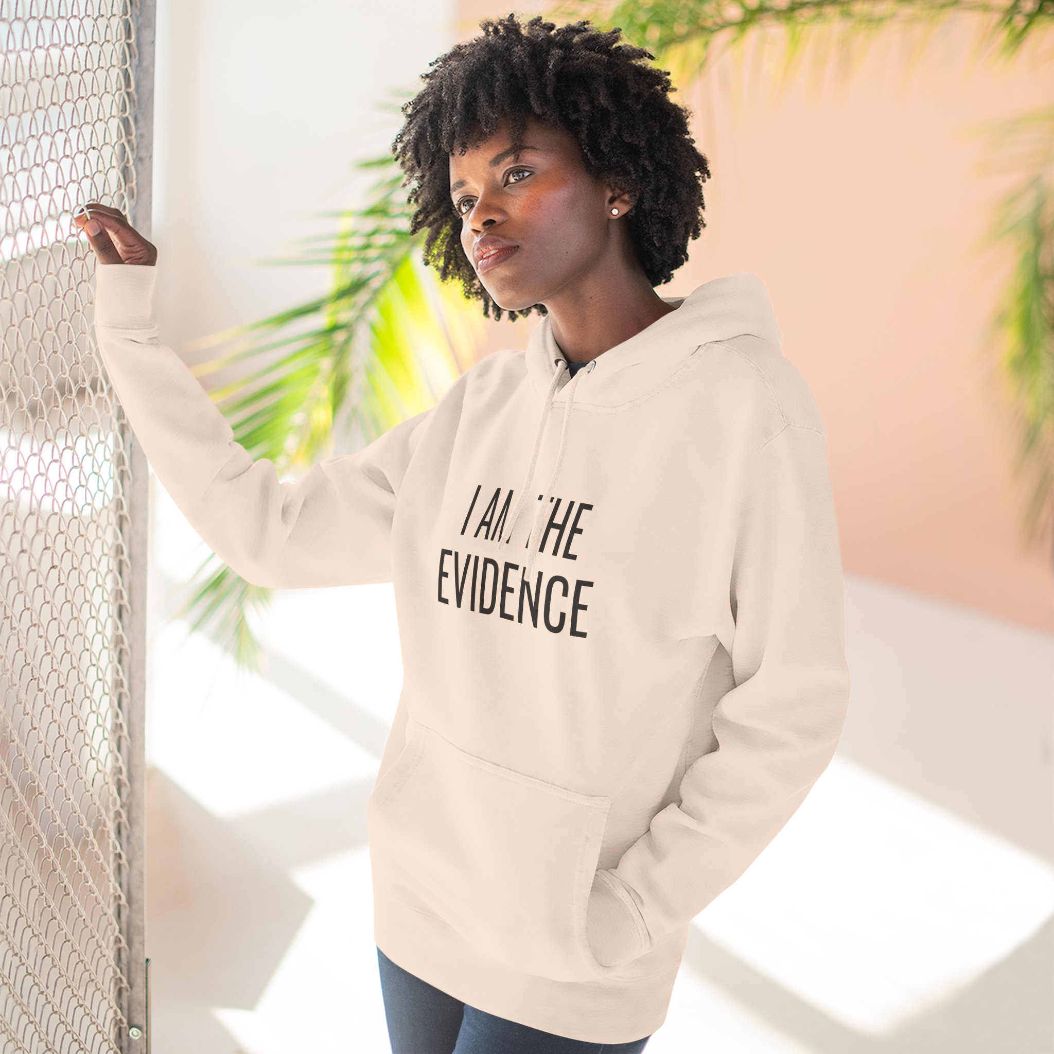 I Am The Evidence Fleece Hoodie- Unisex - Image 11