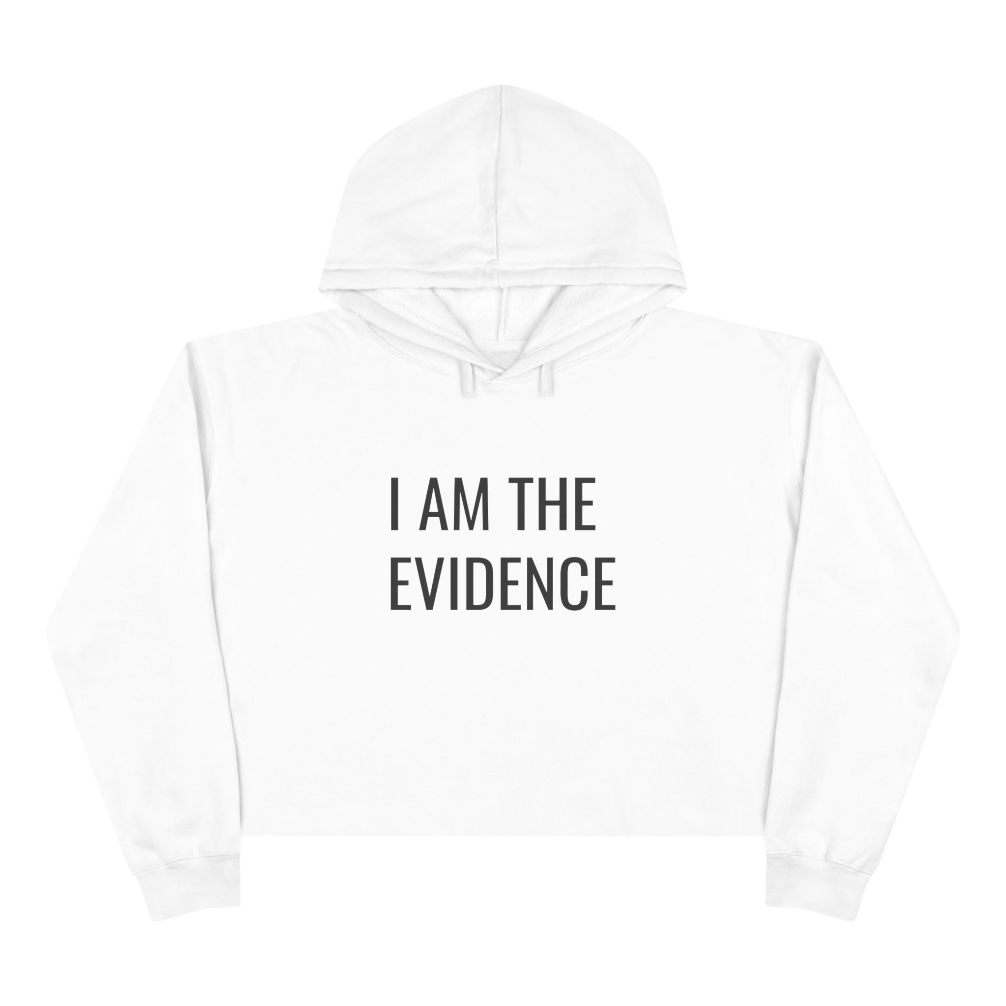 I Am The Evidence - Women's Cropped Hoodie