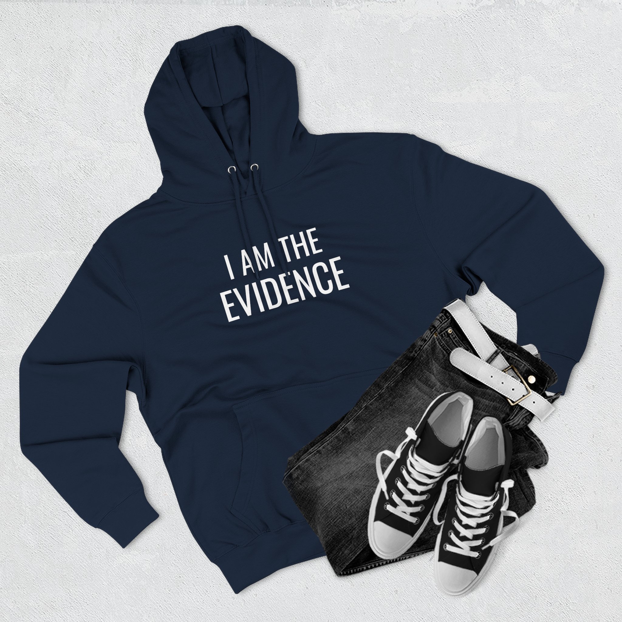 I Am The Evidence Fleece Hoodie- Unisex - Image 3
