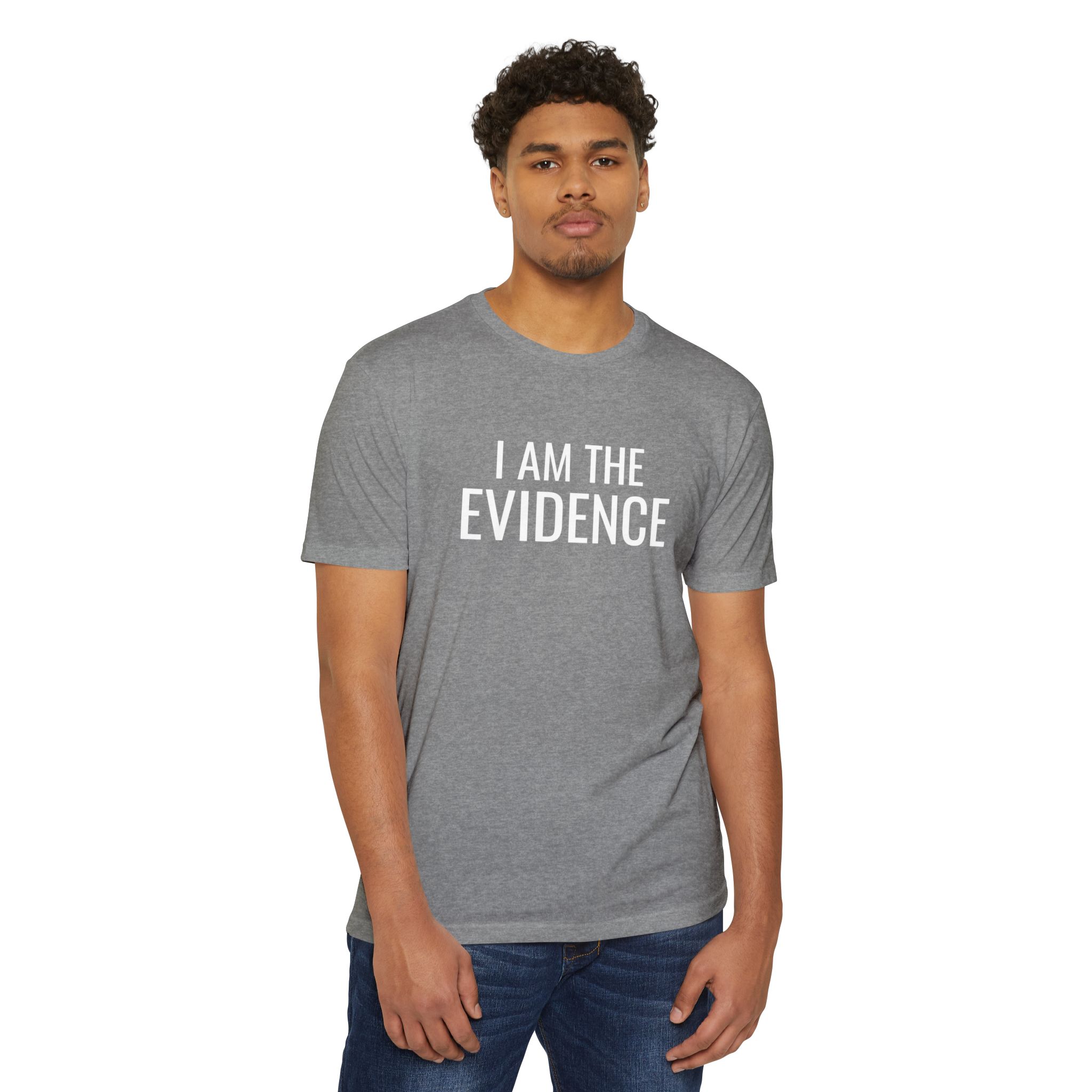 I AM THE EVICENCE- Jersey T-Shirt - Image 4